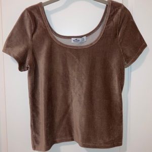 💜NWT Hollister Scoop Corduroy Crop Top